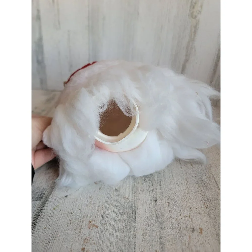 Santa Claus face vintage mistletoe hat ornament Xmas decor‎